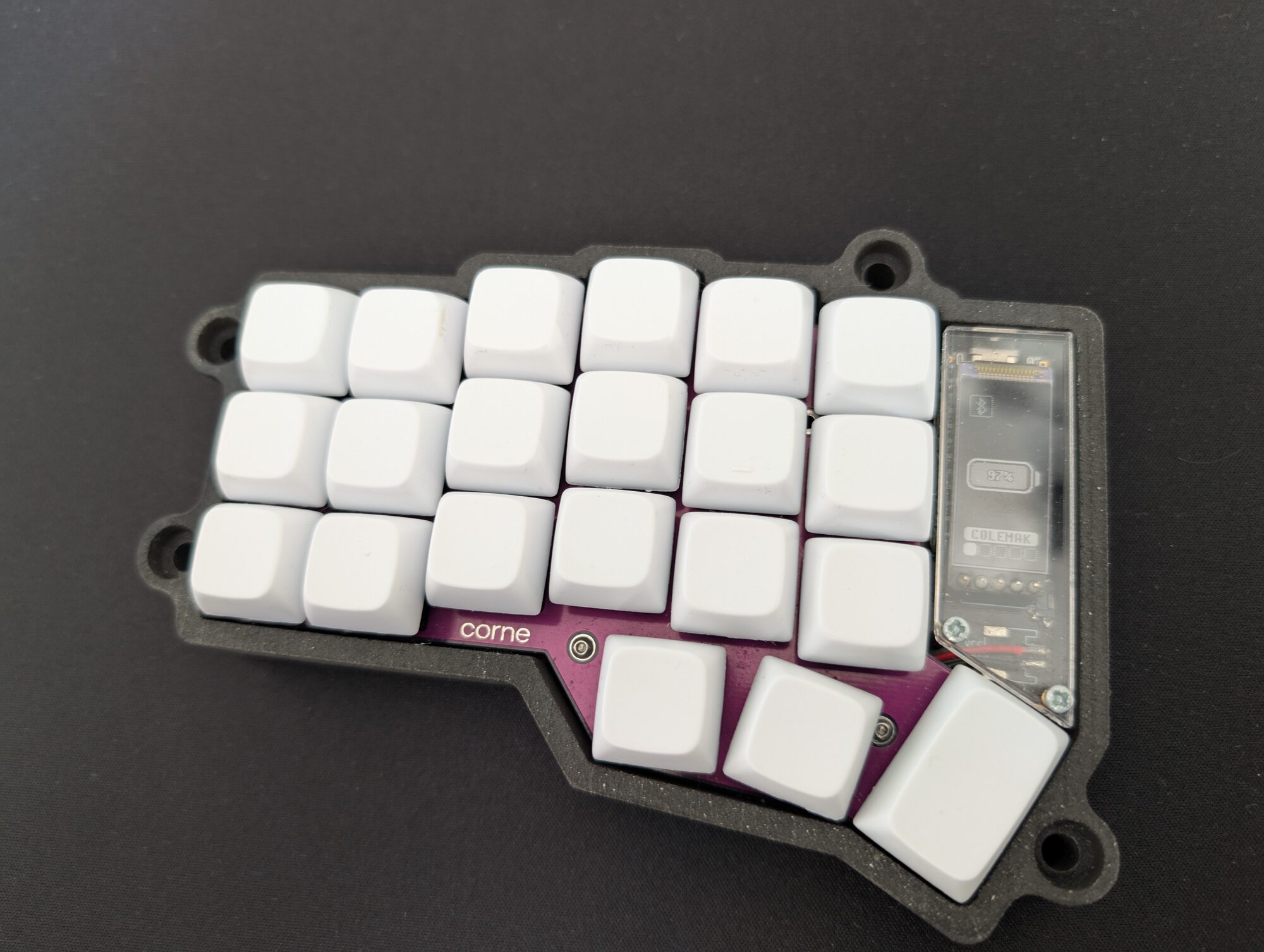 Corne (crkbd) VOID case angle view