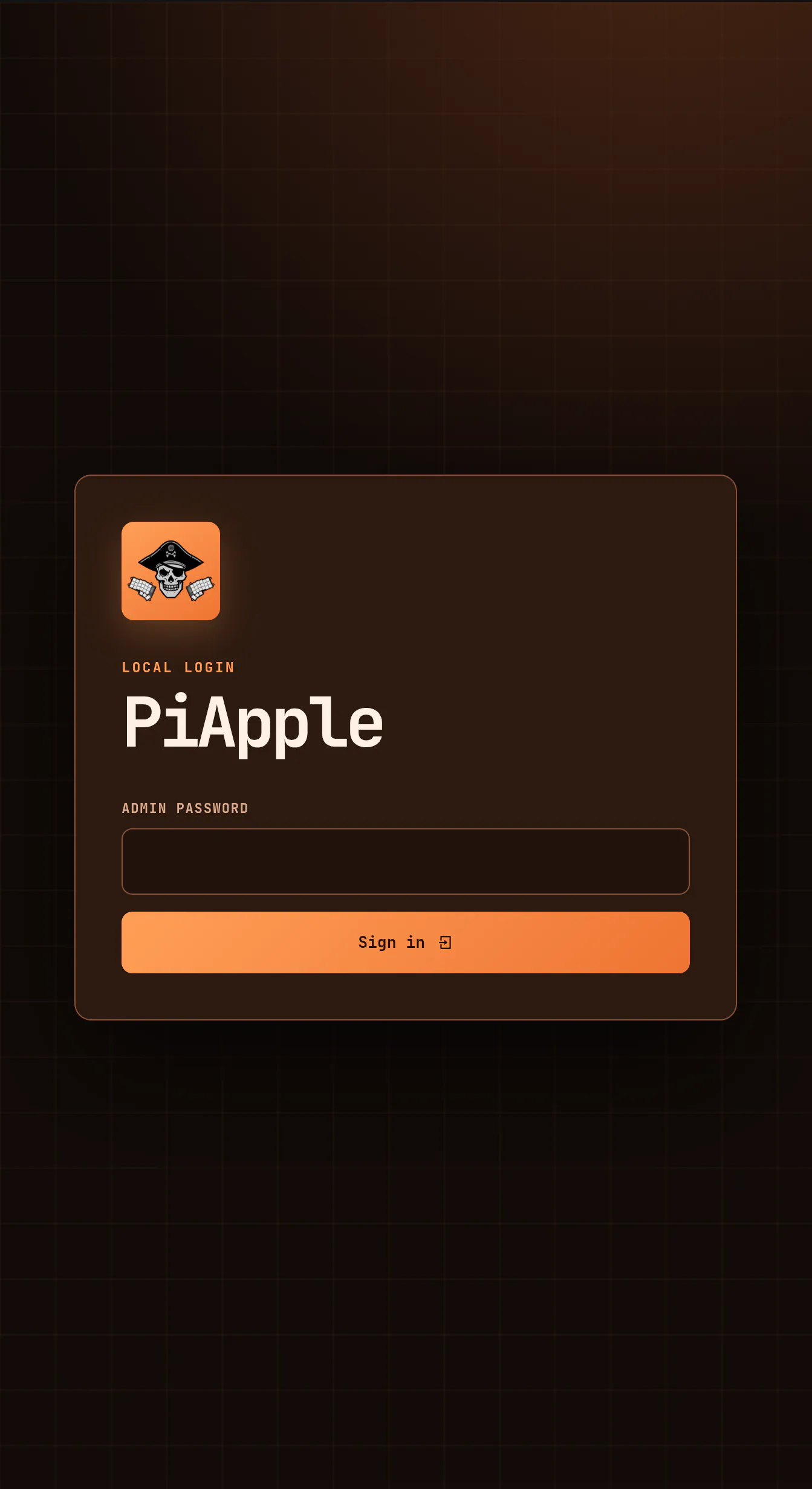 PiApple login